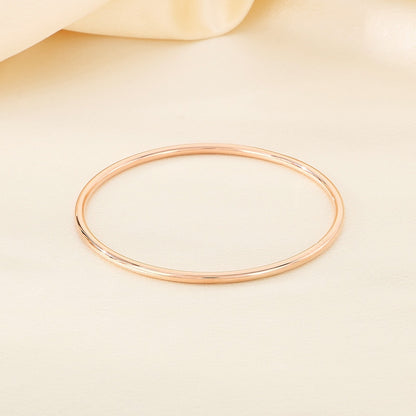 3mm smooth plain circular ring bracelet with multiple layers for wearing wristbands and accessories