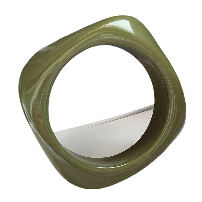 European and American style large marble pattern exaggerated acrylic bracelet